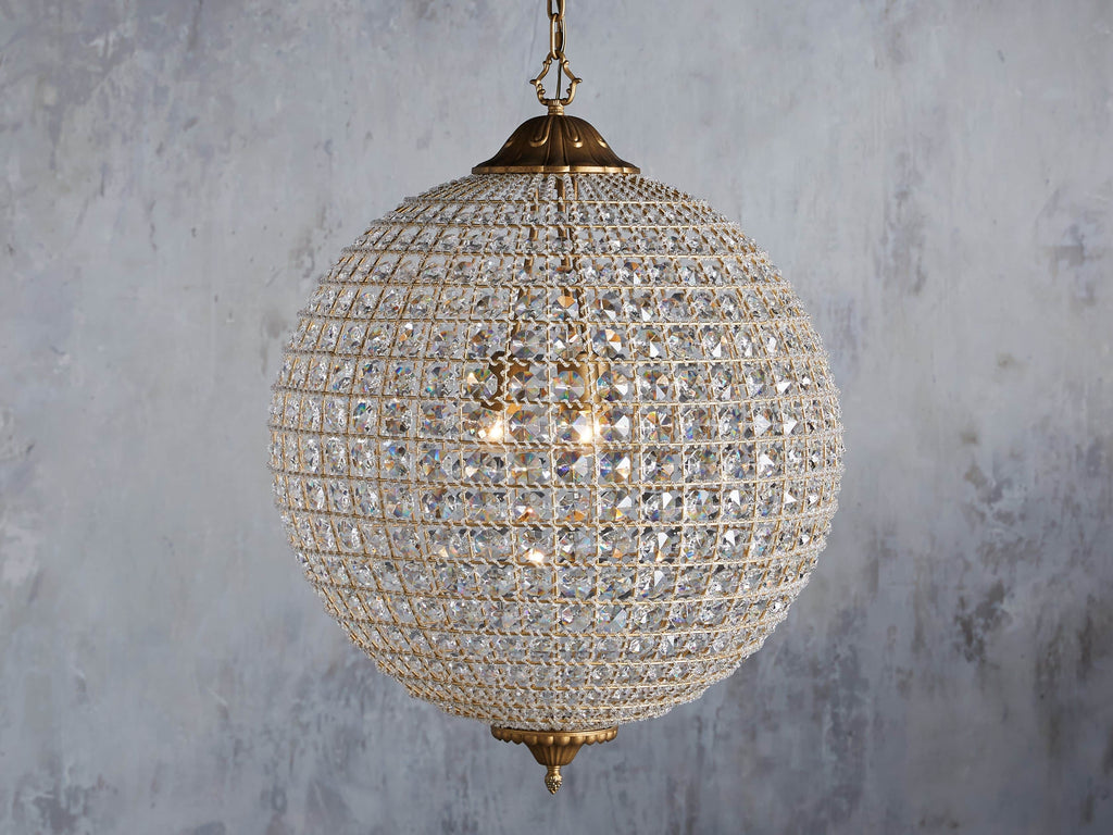 Aurora Crystal Sphere Chandelier