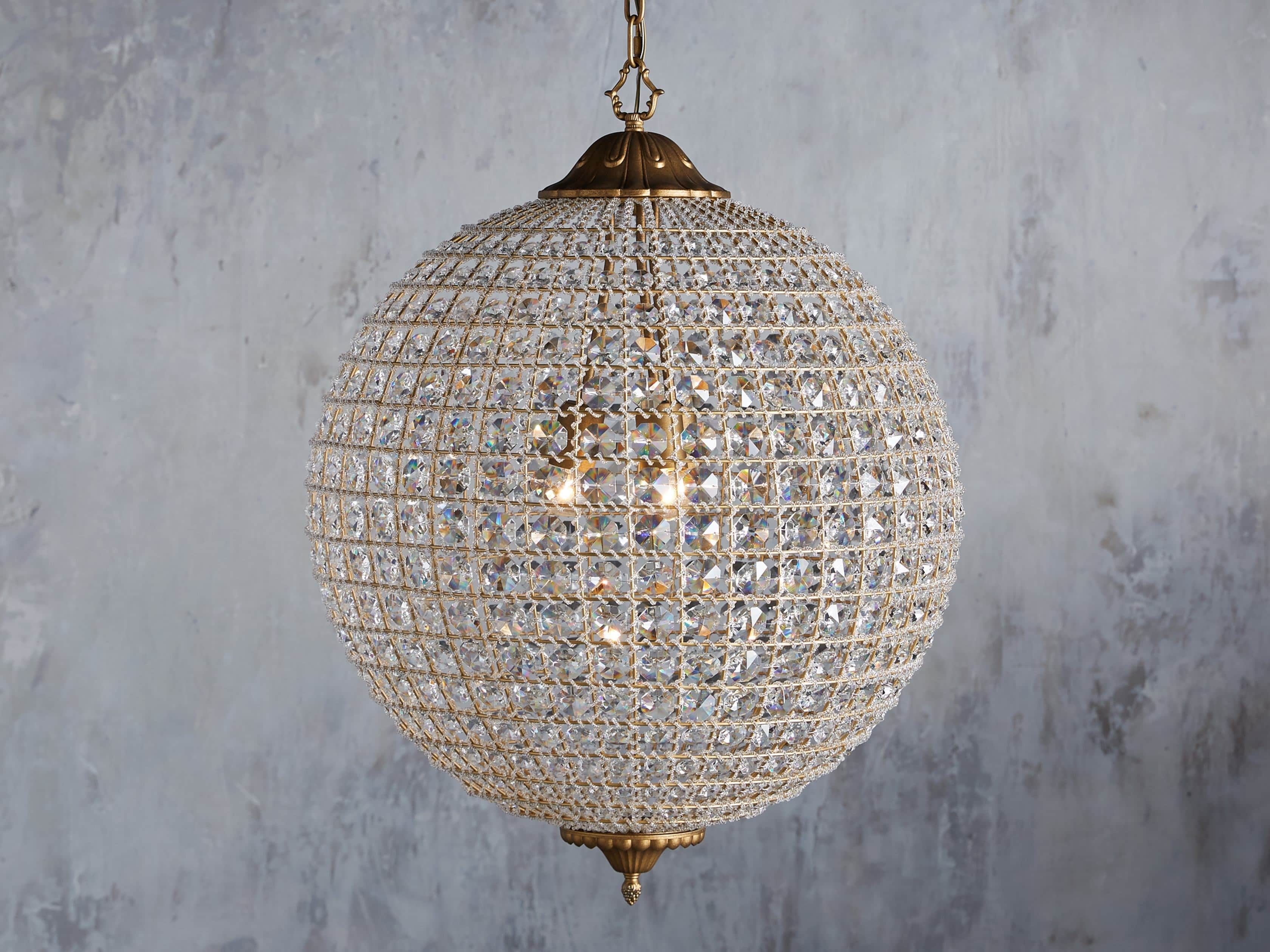 Aurora Crystal Sphere Chandelier