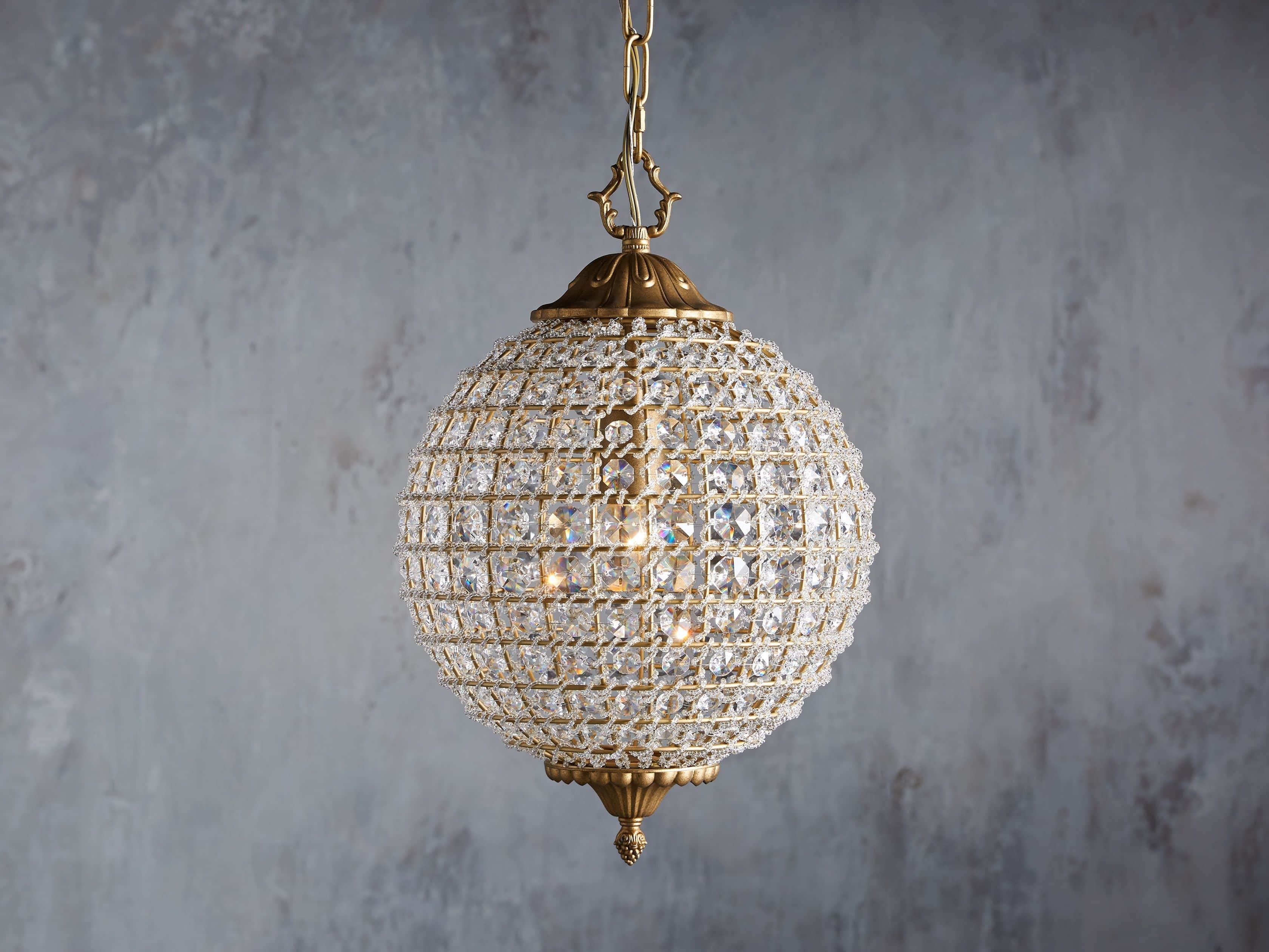 Aurora Crystal Sphere Chandelier