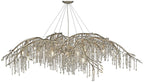 Autumn Twilight 80" Wide Mystic Gold 24-Light Chandelier