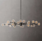 Boule De Cristal Clear Glass Oval Chandelier 72"