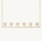 Boule De Cristal Clear Glass Linear Chandelier 60"
