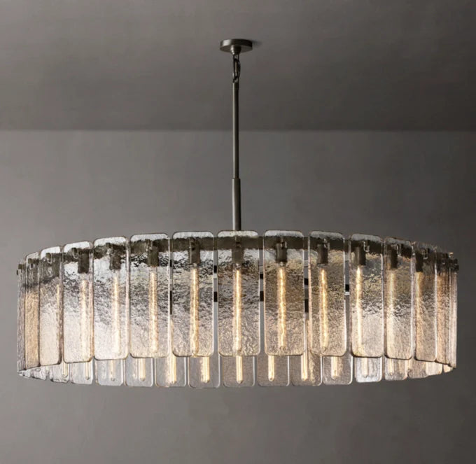 Calamette Glass Round Chandelier 60"