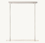 Audubon Crystal Single Bar Linear Chandelier 60"