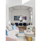 Dillon 9-Light Chandelier in Aged Brass 30L x 30W x 22.5H