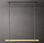 Audubon Alabaster Single Bar Linear Chandelier 60"