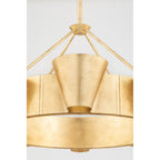 Reeve 8-Light Chandelier in Vintage Gold Leaf 37.5L x 37.5W x 18H