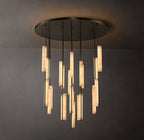 Audubon Alabaster Round Chandelier 56"