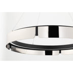 Tribeca 0-Light Chandelier in Burnished Nickel/Black Combo 32.75L x 32.75W x 5H