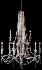 Barcelona 34 1/2" Wide Transcend Silver Crystal Chandelier