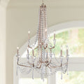 Barcelona 34 1/2" Wide Transcend Silver Crystal Chandelier