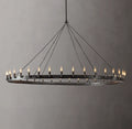 Camino Vintage Candelabra Round Chandelier 73"