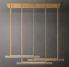 Audubon Crystal Triple Bar Linear Chandelier