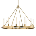 Chambers 12-Light Chandelier in Aged Brass 45L x 45W x 33.75H