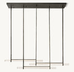 Audubon Crystal Triple Bar Linear Chandelier