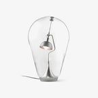 BeamGlow Rotating Glass Cylinder Table Lamp