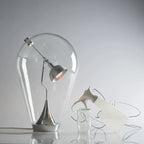 BeamGlow Rotating Glass Cylinder Table Lamp