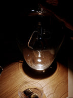 BeamGlow Rotating Glass Cylinder Table Lamp