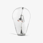 BeamGlow Rotating Glass Cylinder Table Lamp