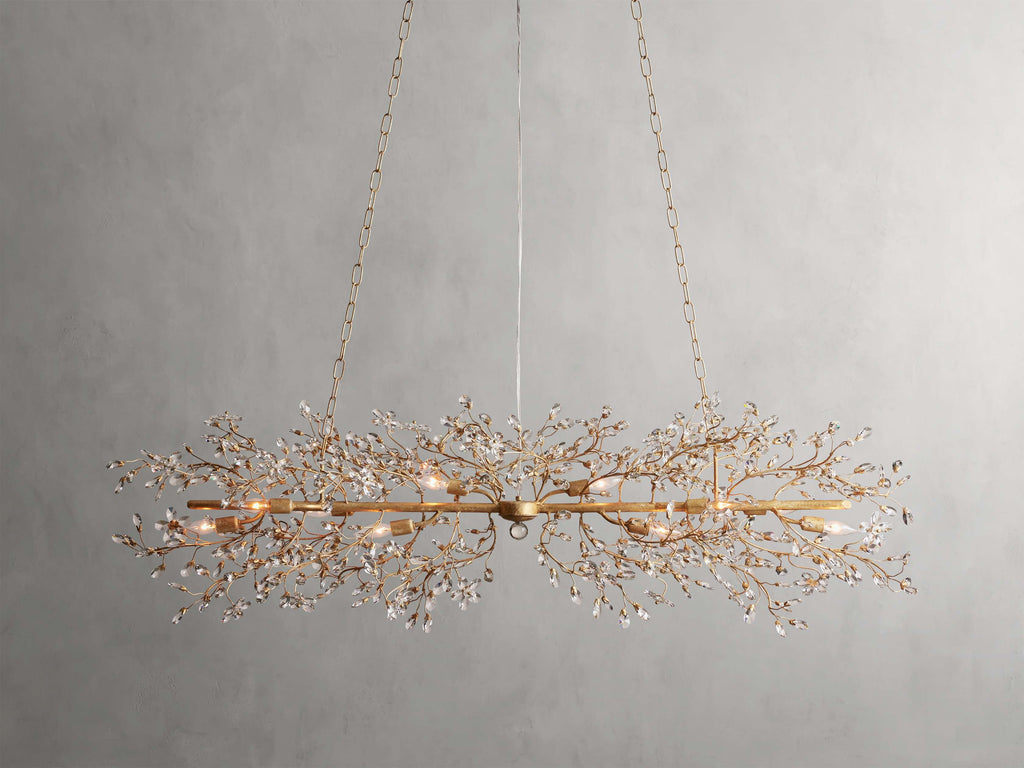 Bellafiora Crystal Vine Linear Chandelier