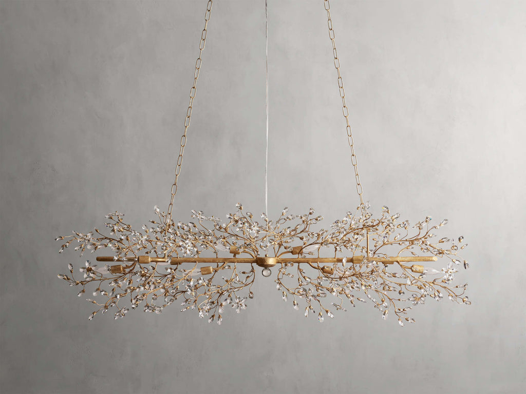 Bellafiora Crystal Vine Linear Chandelier