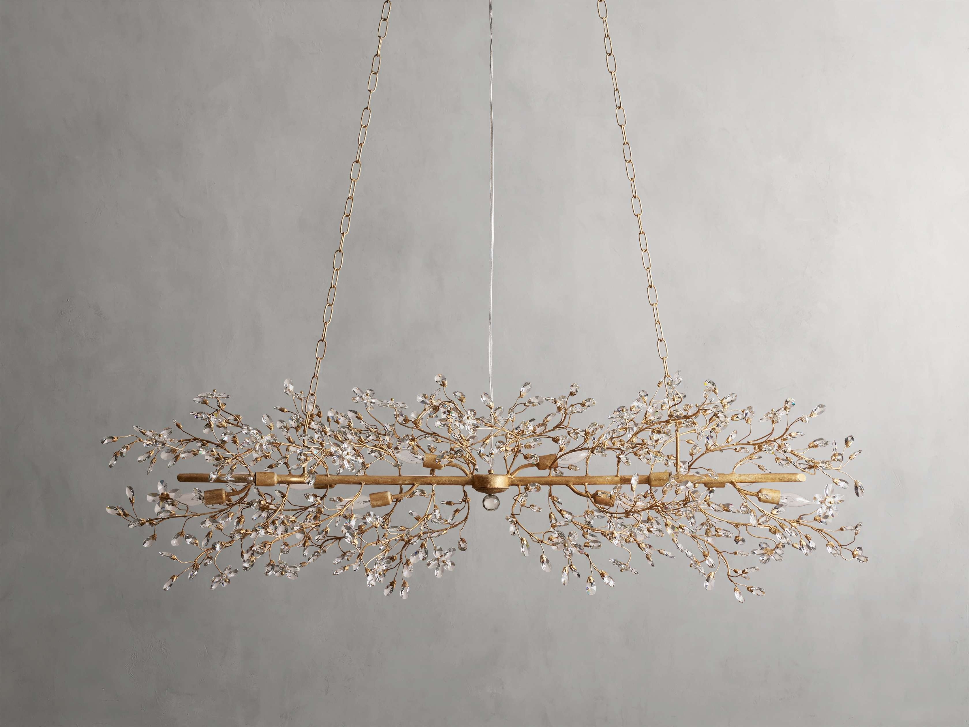 Bellafiora Crystal Vine Linear Chandelier