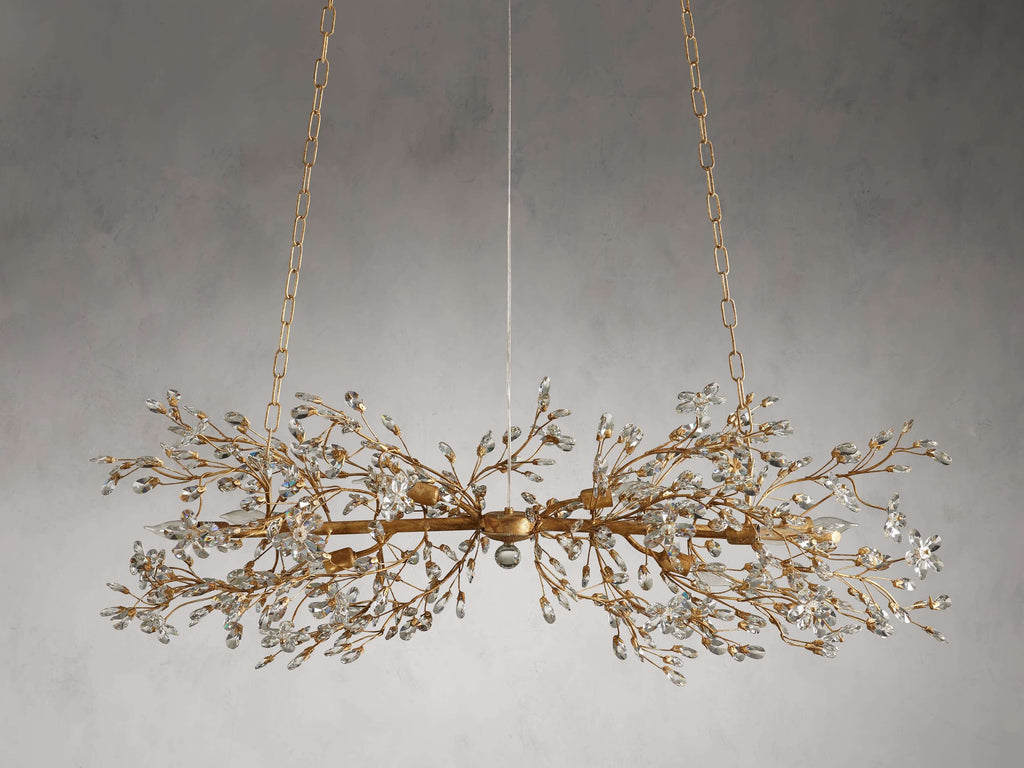 Bellafiora Crystal Vine Linear Chandelier