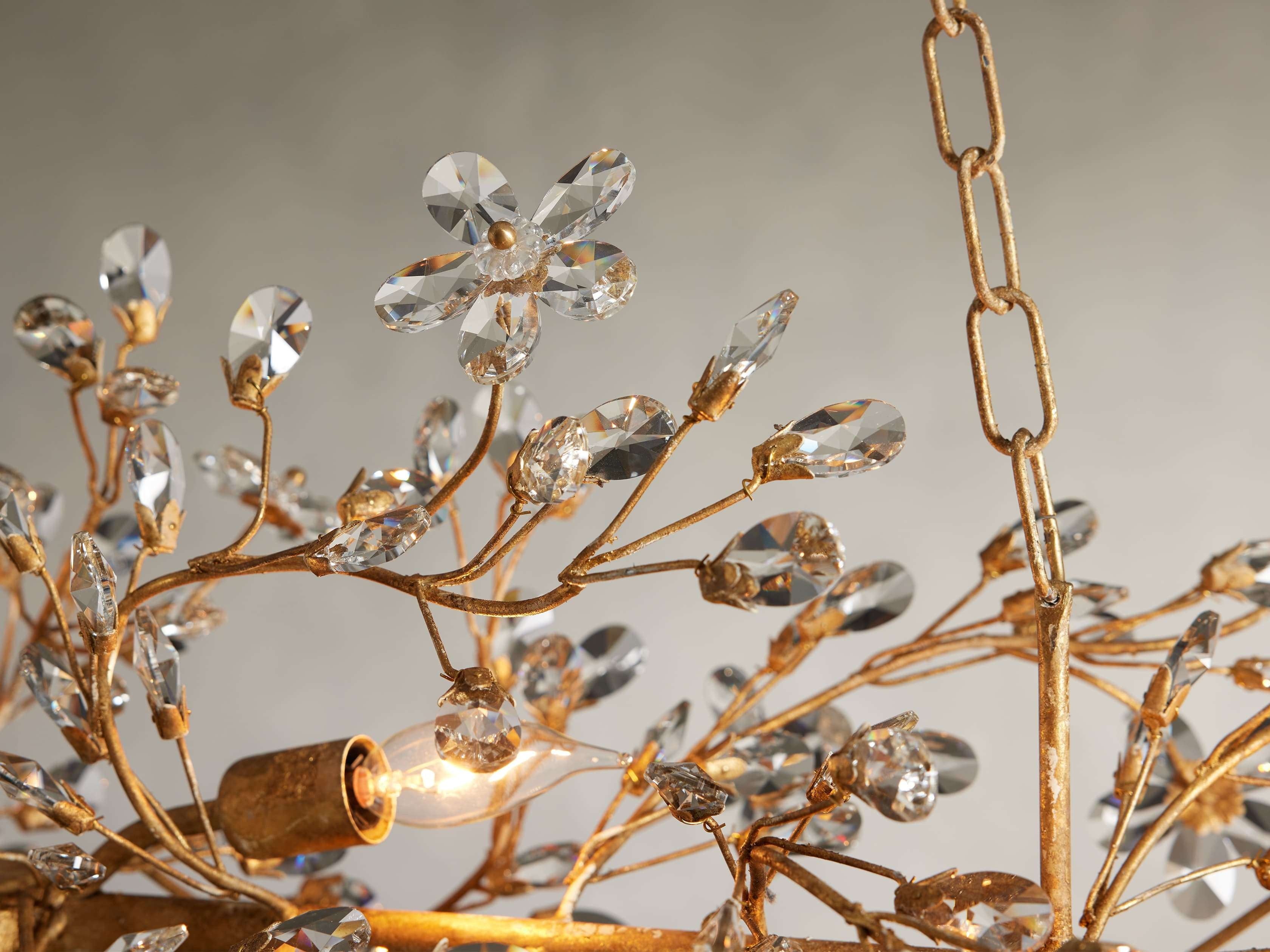 Bellafiora Crystal Vine Linear Chandelier