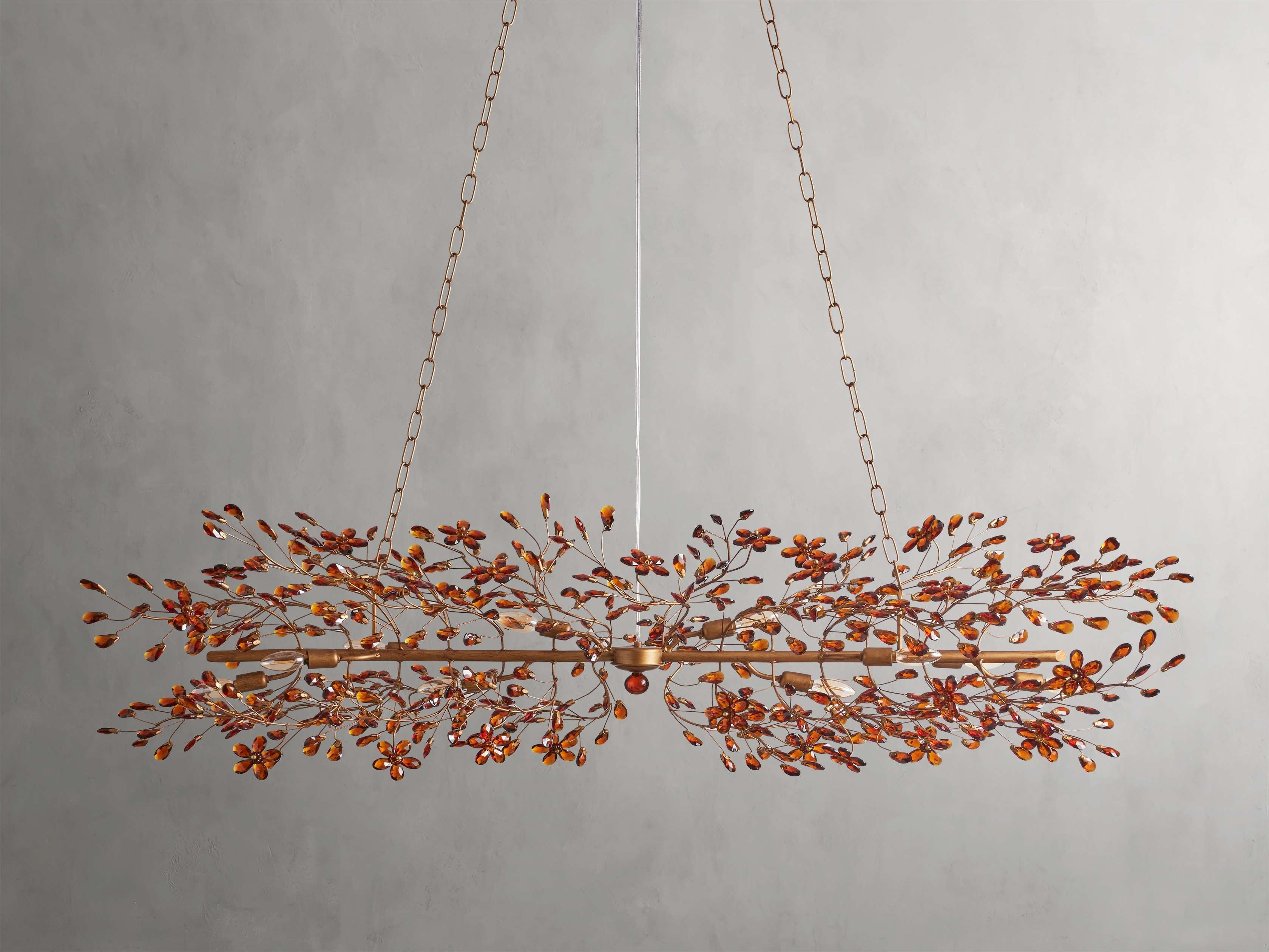 Bellafiora Crystal Vine Linear Chandelier