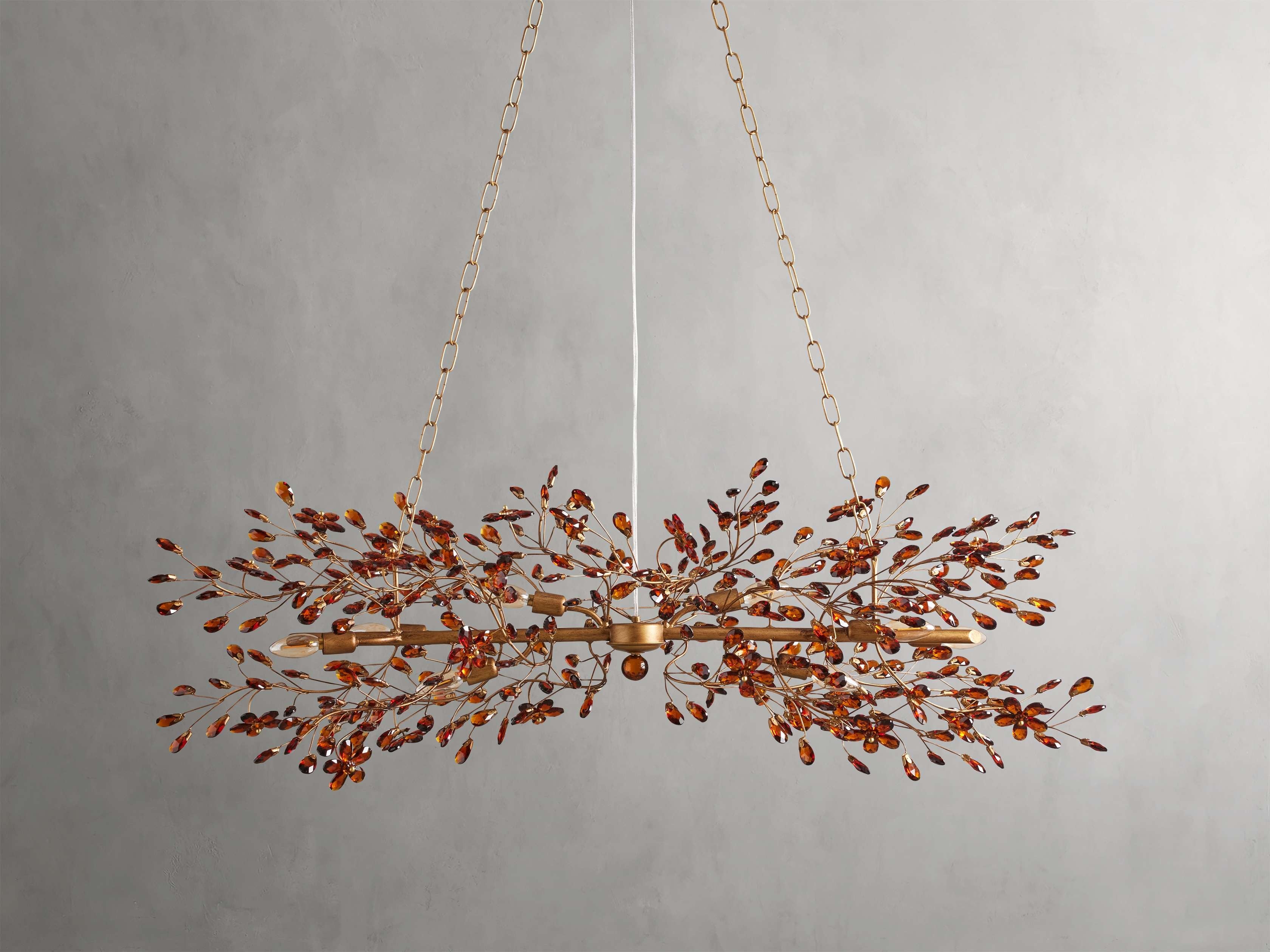 Bellafiora Crystal Vine Linear Chandelier