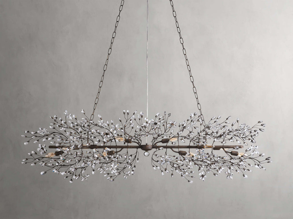 Bellafiora Crystal Vine Linear Chandelier