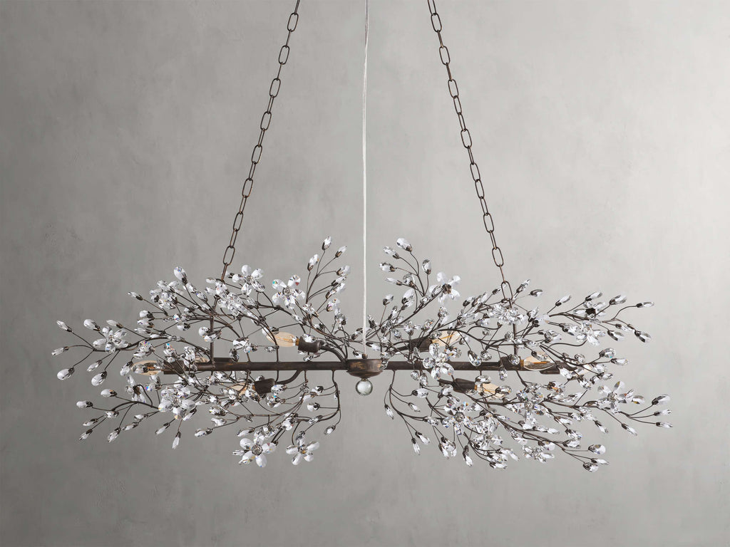 Bellafiora Crystal Vine Linear Chandelier