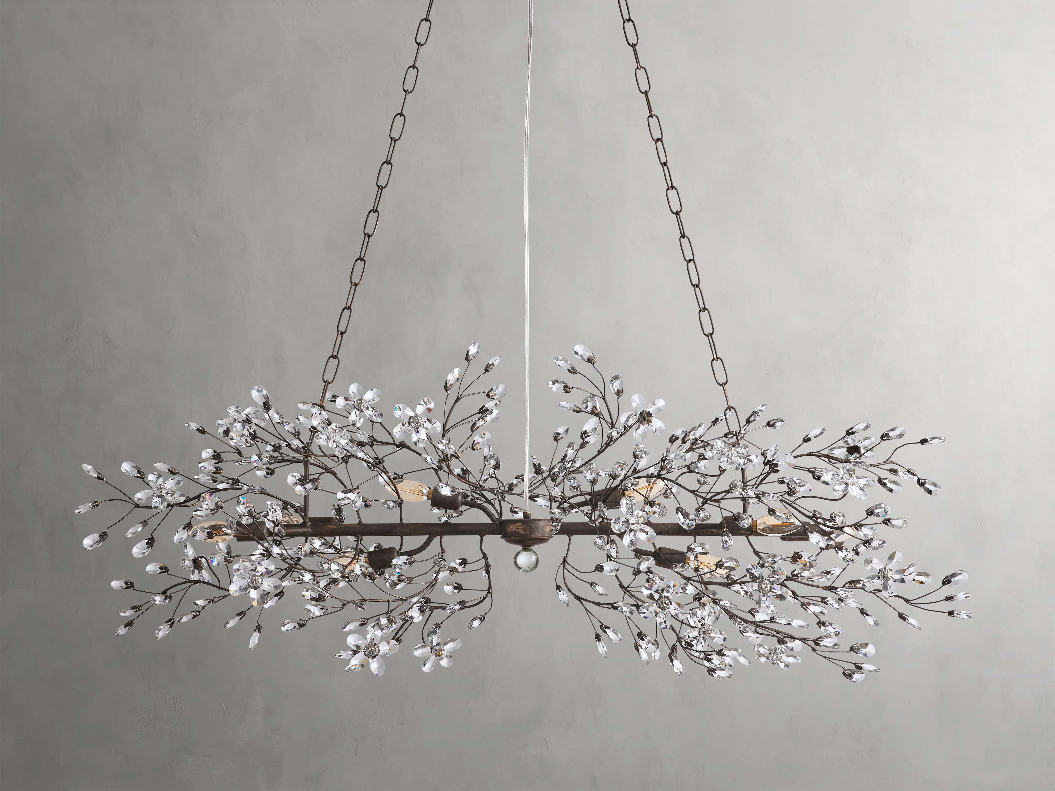 Bellafiora Crystal Vine Linear Chandelier