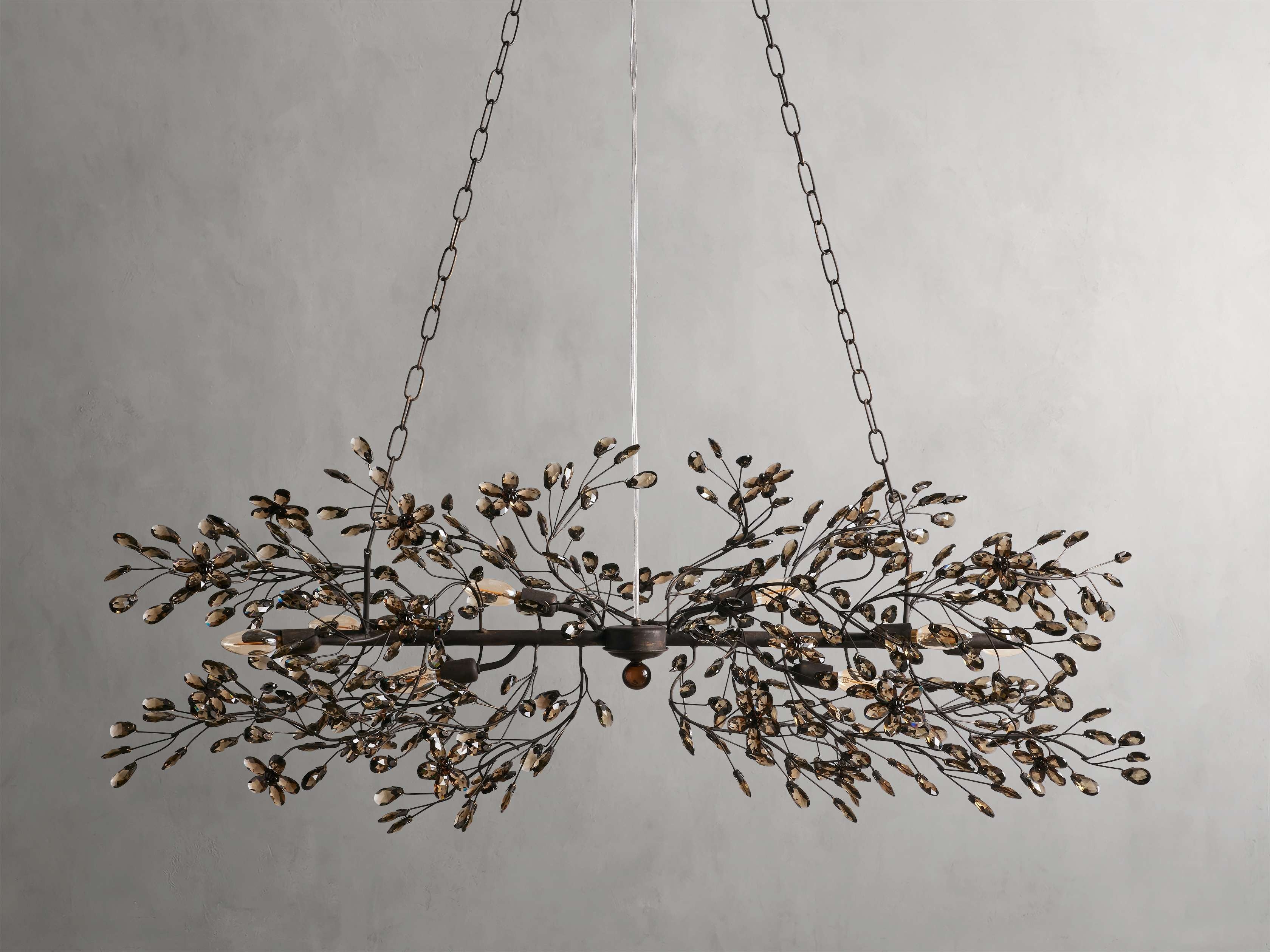 Bellafiora Crystal Vine Linear Chandelier