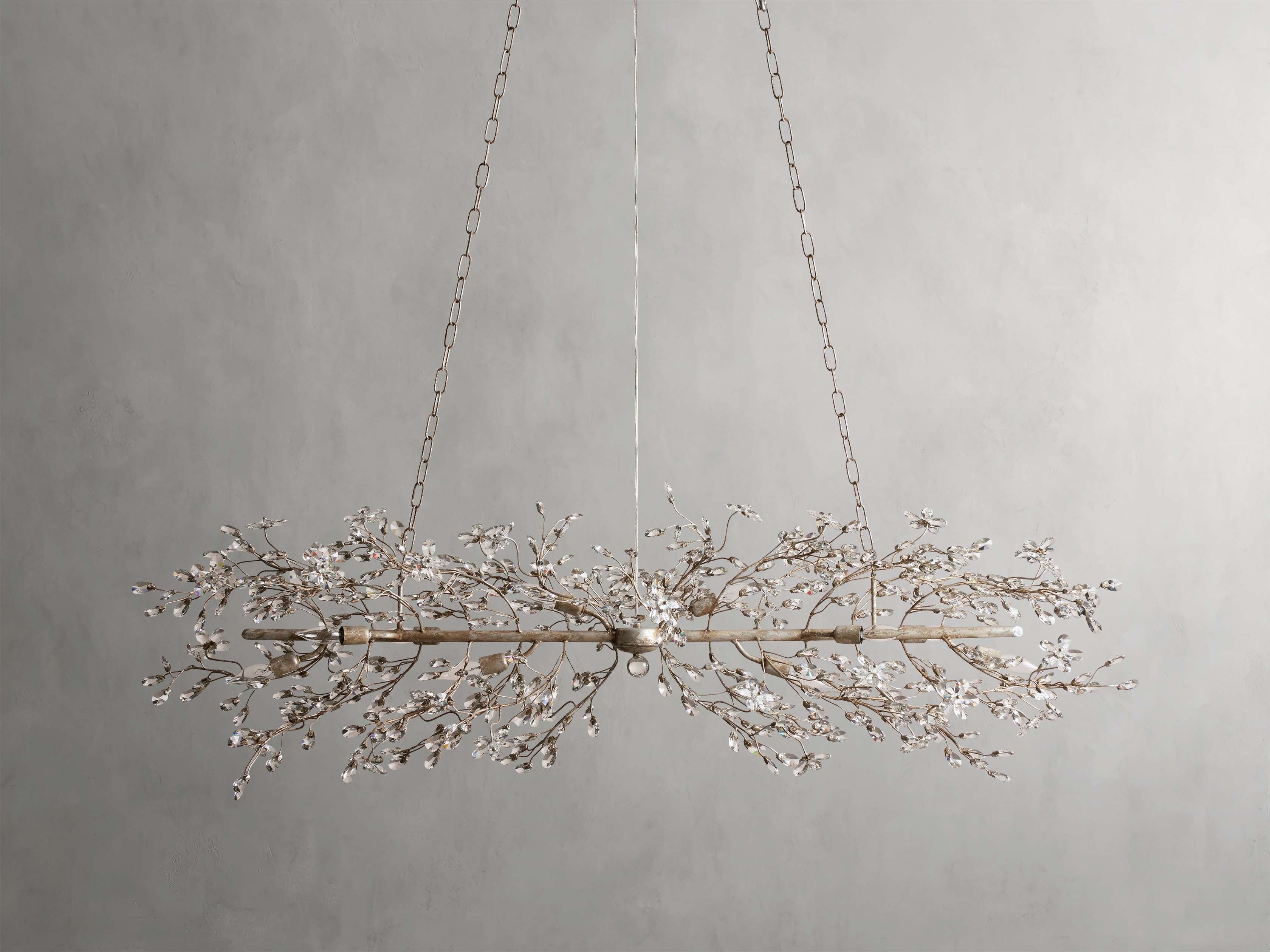 Bellafiora Crystal Vine Linear Chandelier