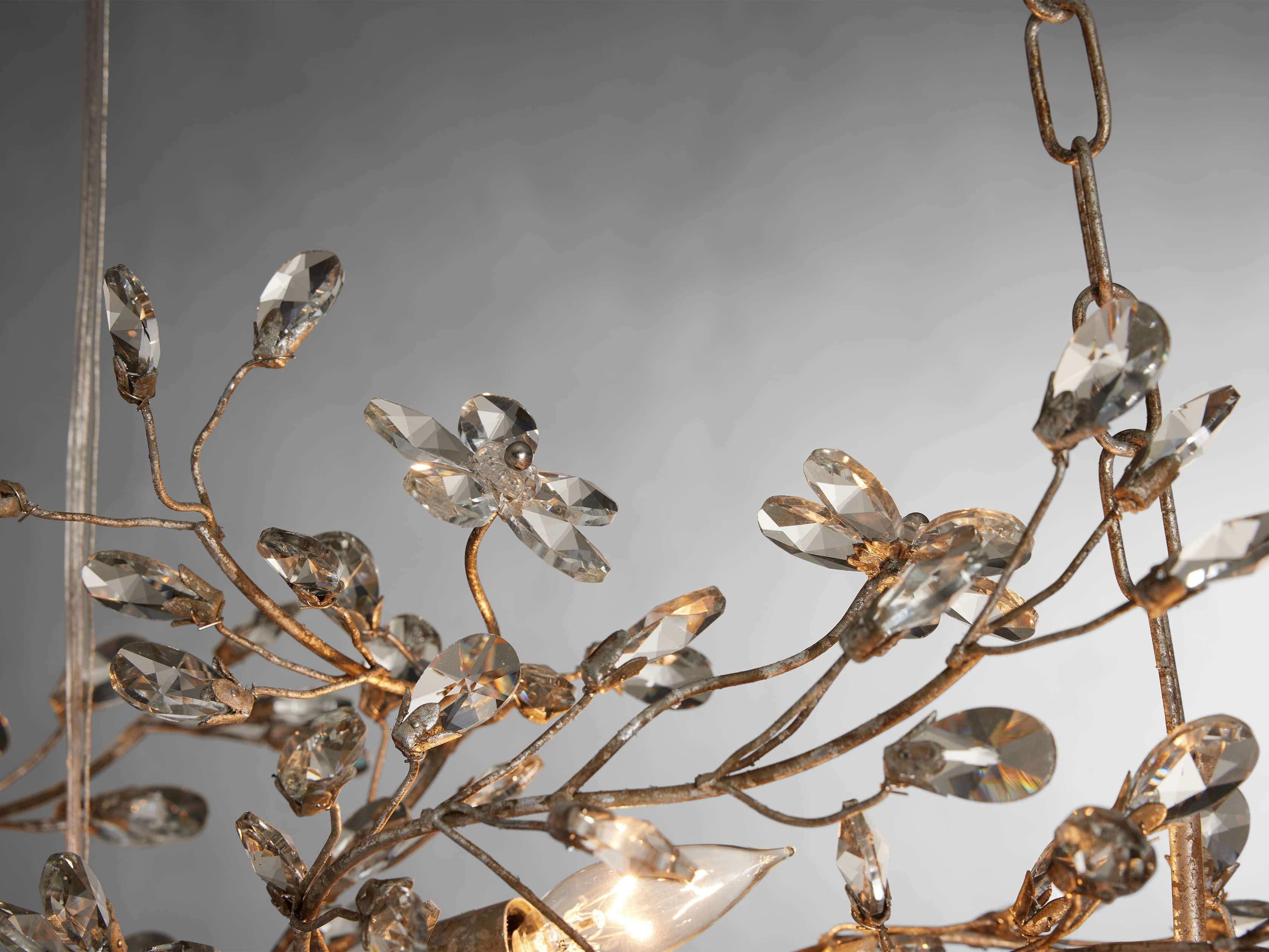 Bellafiora Crystal Vine Linear Chandelier