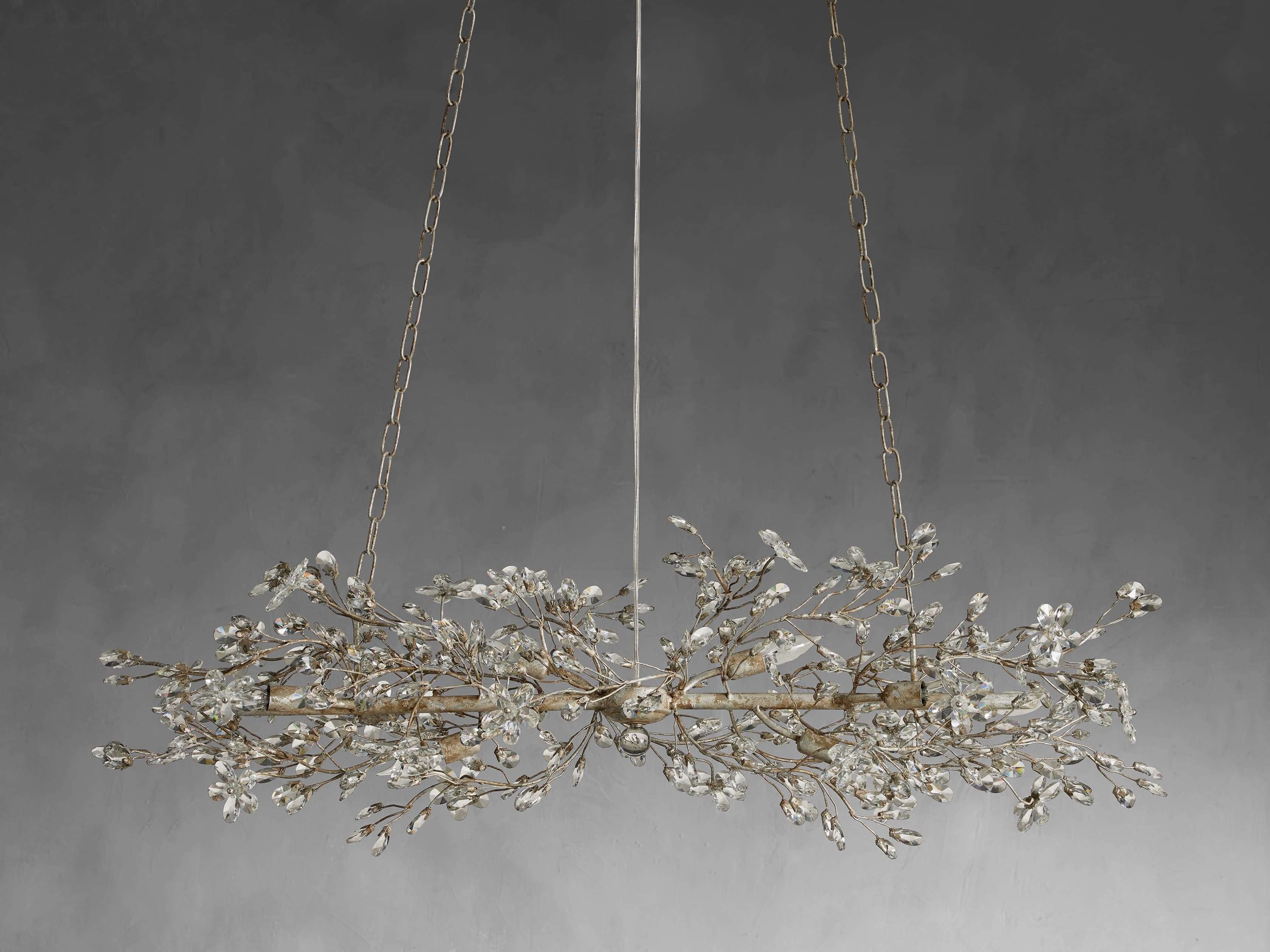 Bellafiora Crystal Vine Linear Chandelier