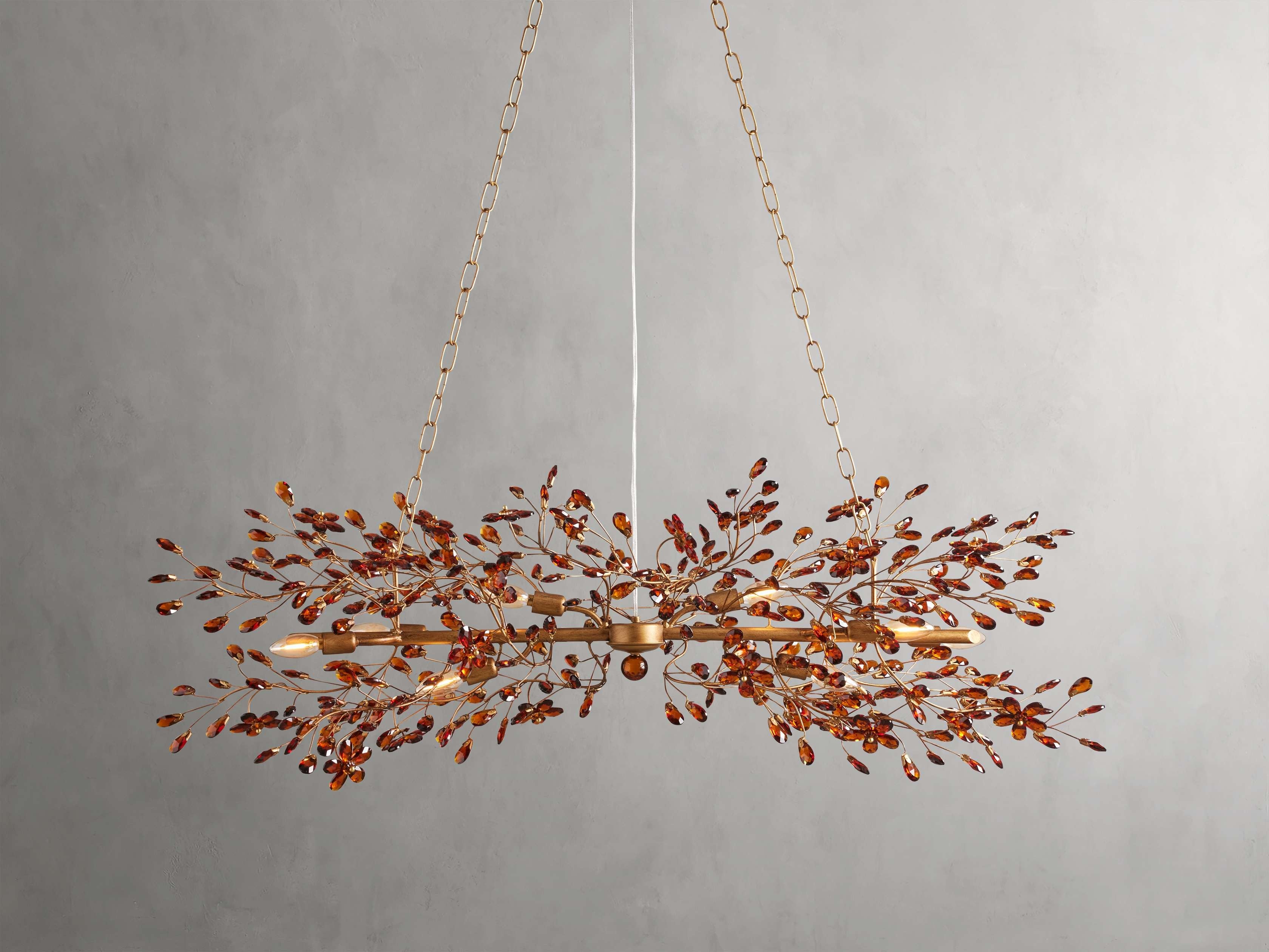 Bellafiora Crystal Vine Linear Chandelier