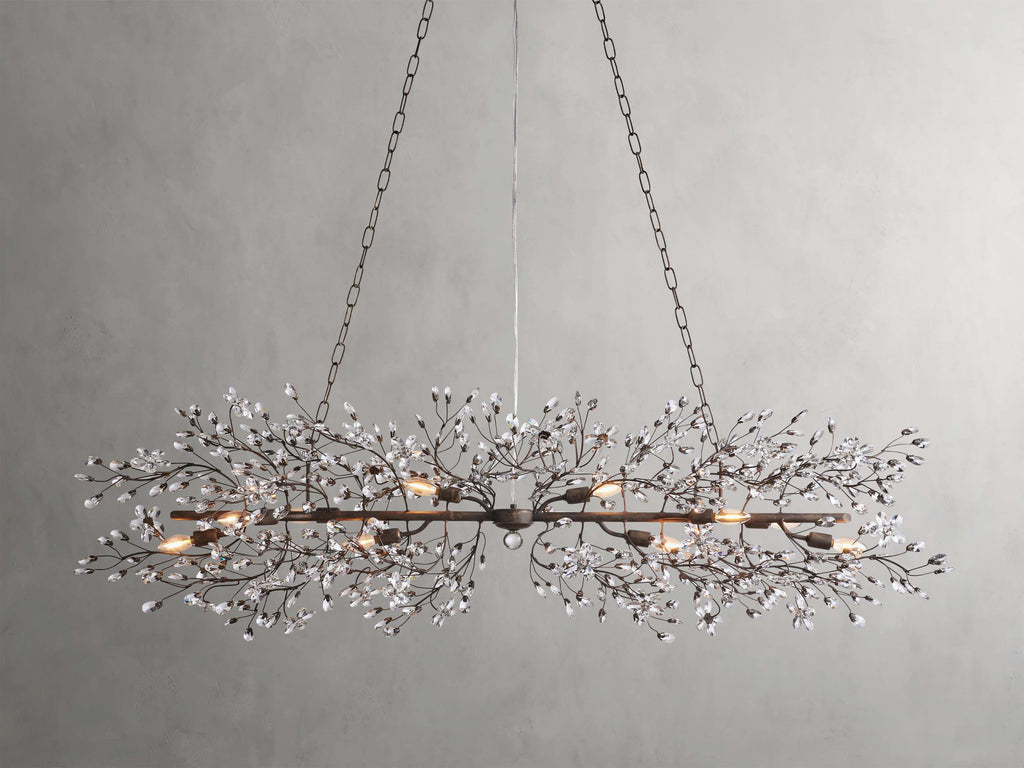 Bellafiora Crystal Vine Linear Chandelier