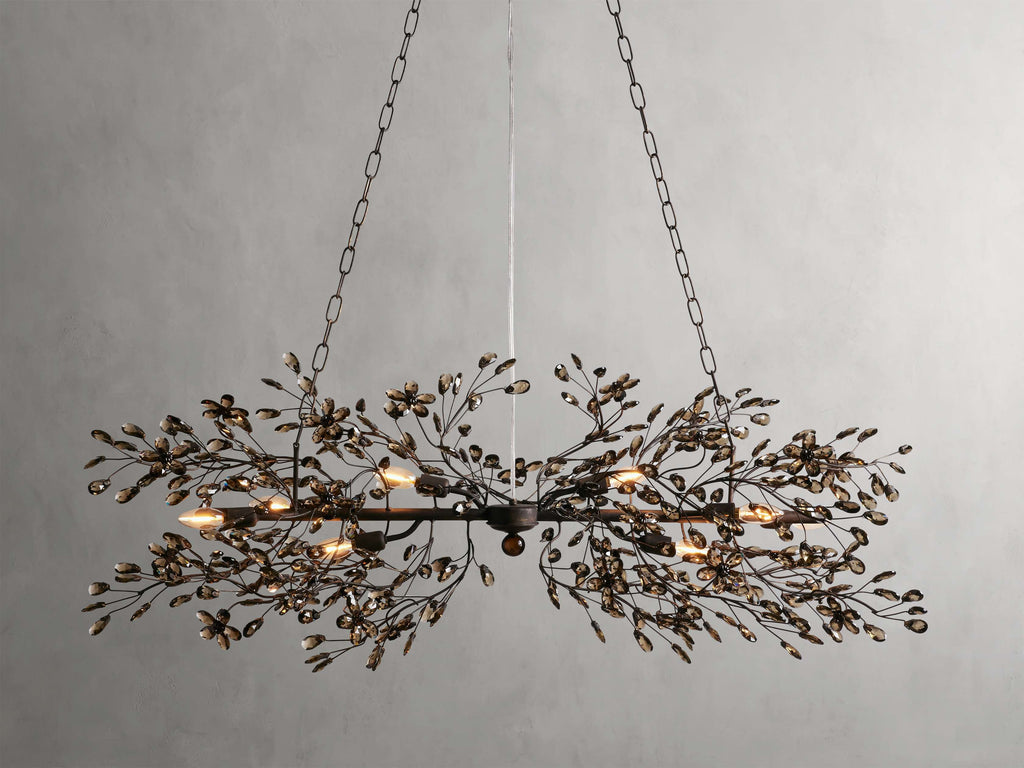 Bellafiora Crystal Vine Linear Chandelier
