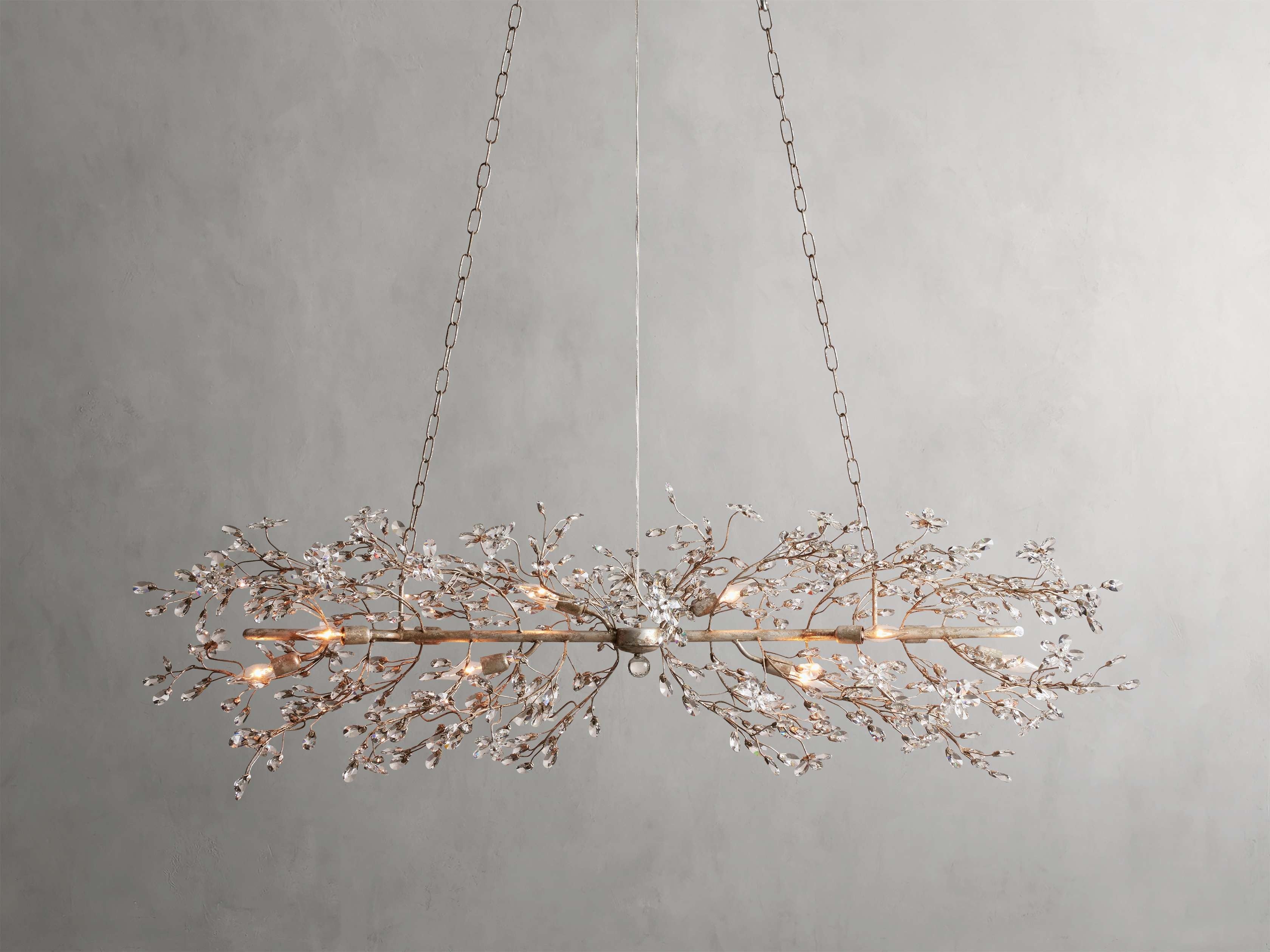 Bellafiora Crystal Vine Linear Chandelier