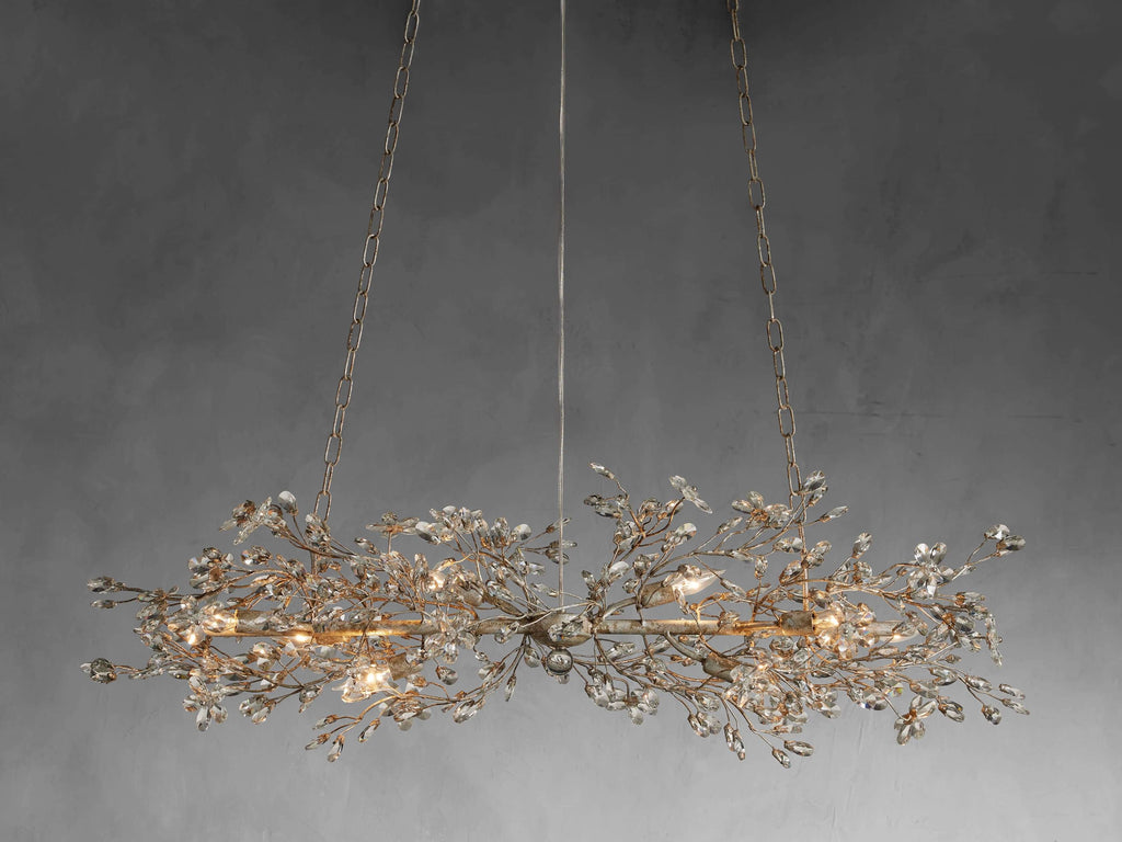 Bellafiora Crystal Vine Linear Chandelier