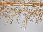 Bellafiora Crystal Vine Oval Chandelier