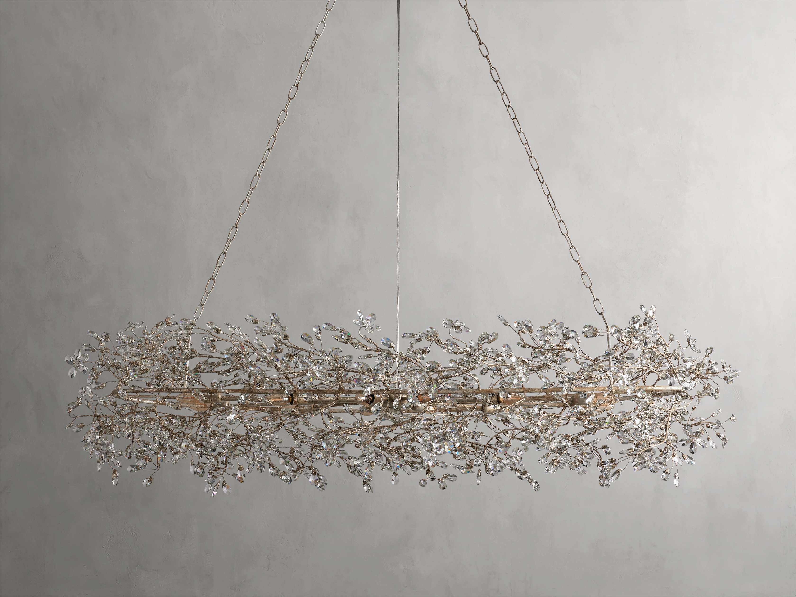 Bellafiora Crystal Vine Oval Chandelier