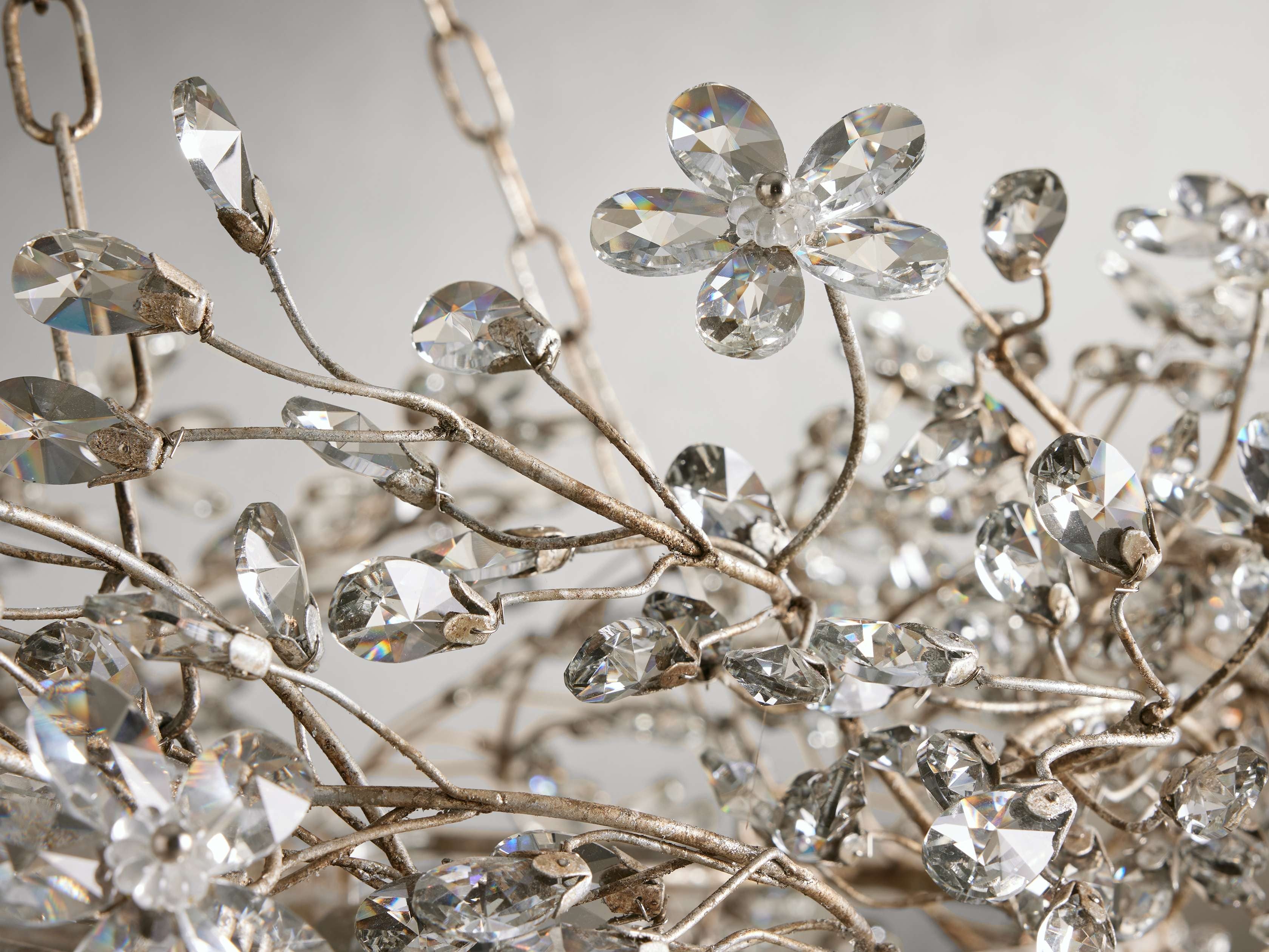 Bellafiora Crystal Vine Oval Chandelier