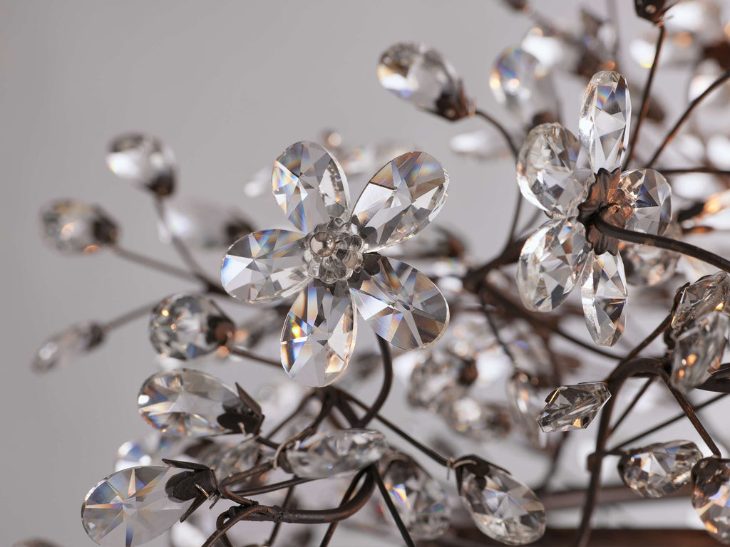 Bellafiora Crystal Vine Oval Chandelier