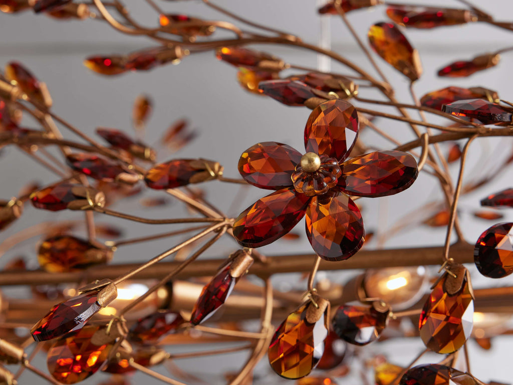 Bellafiora Crystal Vine Oval Chandelier