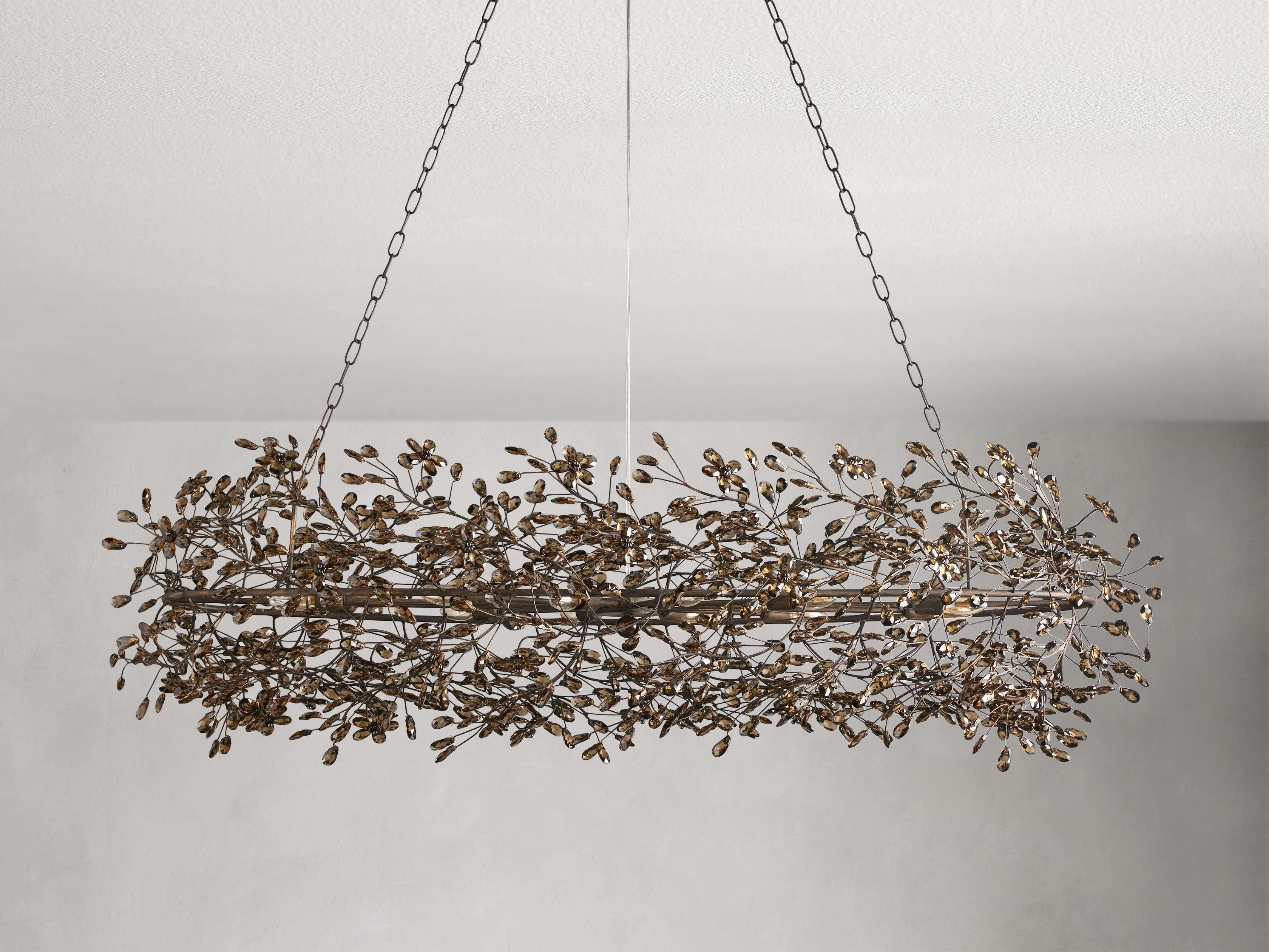 Bellafiora Crystal Vine Oval Chandelier