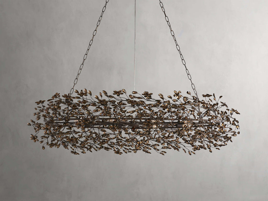 Bellafiora Crystal Vine Oval Chandelier