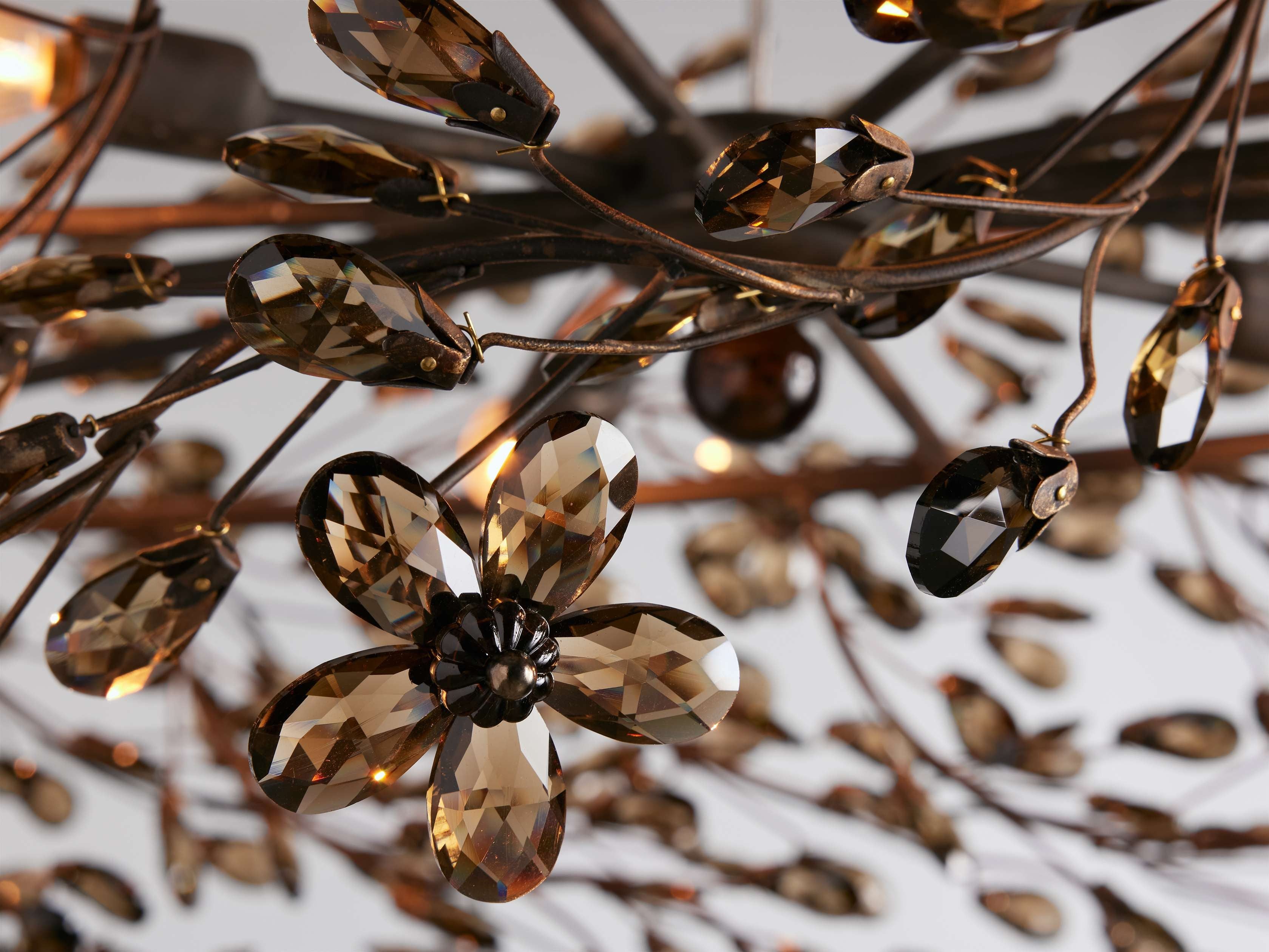 Bellafiora Crystal Vine Oval Chandelier